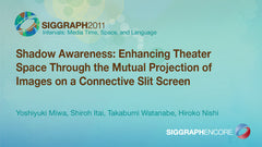 Shadow Awareness: Enhancing Theater Space Through the Mutual Projection of Images on a Connective Slit Screen