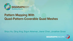 Pattern Mapping With Quad-Pattern-Coverable Quad Meshes