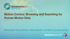 Motion Comics: Browsing and Searching for Human Motion Data