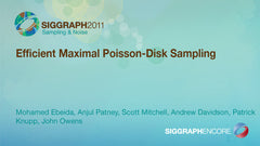 Efficient Maximal Poisson-Disk Sampling