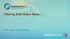 Filtering Solid Gabor Noise