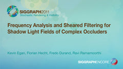 Frequency Analysis and Sheared Filtering for Shadow Light Fields of Complex Occluders