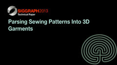 Parsing Sewing Patterns Into 3D Garments