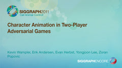 Character Animation in Two-Player Adversarial Games