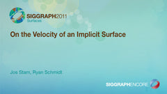 On the Velocity of an Implicit Surface