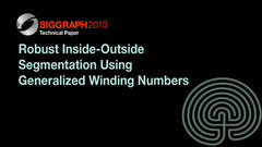 Robust Inside-Outside Segmentation Using Generalized Winding Numbers