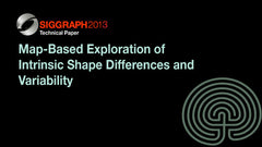 Map-Based Exploration of Intrinsic Shape Differences and Variability