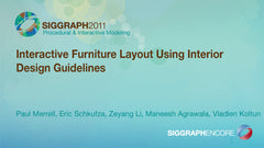 Interactive Furniture Layout Using Interior Design Guidelines