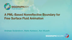 A PML-Based Nonreflective Boundary for Free Surface Fluid Animation