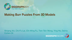 Making Burr Puzzles From 3D Models
