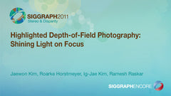 Highlighted Depth-of-Field Photography: Shining Light on Focus