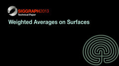 Weighted Averages on Surfaces