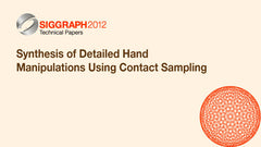 Synthesis of Detailed Hand Manipulations Using Contact Sampling