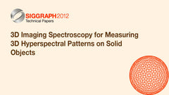 3D Imaging Spectroscopy for Measuring 3D Hyperspectral Patterns on Solid Objects