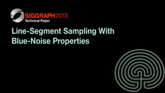 Line-Segment Sampling With Blue-Noise Properties