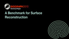 A Benchmark for Surface Reconstruction