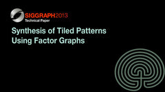 Synthesis of Tiled Patterns Using Factor Graphs