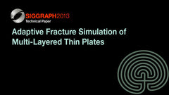 Adaptive Fracture Simulation of Multi-Layered Thin Plates