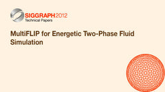 MultiFLIP for Energetic Two-Phase Fluid Simulation