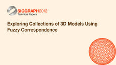 Exploring Collections of 3D Models Using Fuzzy Correspondence