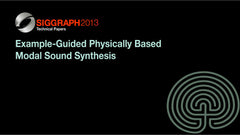 Example-Guided Physically Based Modal Sound Synthesis