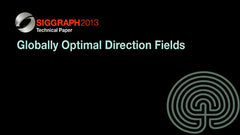 Globally Optimal Direction Fields