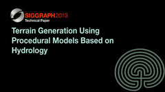 Terrain Generation Using Procedural Models Based on Hydrology