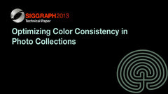 Optimizing Color Consistency in Photo Collections