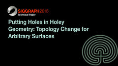 Putting Holes in Holey Geometry: Topology Change for Arbitrary Surfaces