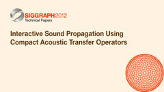 Interactive Sound Propagation Using Compact Acoustic Transfer Operators