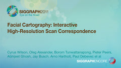 Facial Cartography: Interactive High-Resolution Scan Correspondence