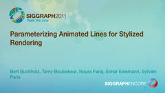 Parameterizing Animated Lines for Stylized Rendering