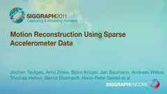 Motion Reconstruction Using Sparse Accelerometer Data