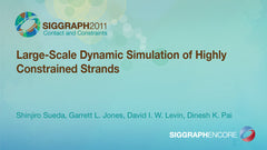 Large-Scale Dynamic Simulation of Highly Constrained Strands