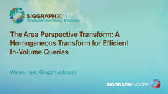 The Area Perspective Transform: A Homogeneous Transform for Efficient In-Volume Queries