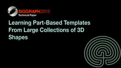 Learning Part-Based Templates From Large Collections of 3D Shapes