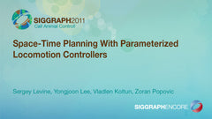 Space-Time Planning With Parameterized Locomotion Controllers