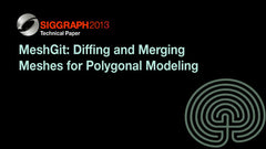 MeshGit: Diffing and Merging Meshes for Polygonal Modeling