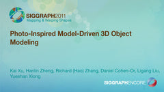 Photo-Inspired Model-Driven 3D Object Modeling