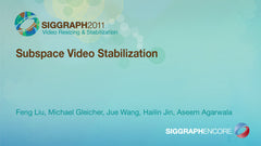Subspace Video Stabilization