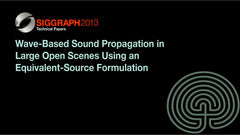 Wave-Based Sound Propagation in Large Open Scenes Using an Equivalent-Source Formulation