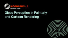 Gloss Perception in Painterly and Cartoon Rendering