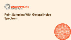 Point Sampling With General Noise Spectrum