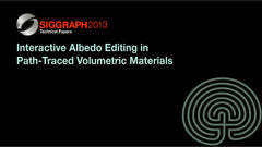 Interactive Albedo Editing in Path-Traced Volumetric Materials