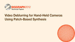 Video Deblurring for Hand-Held Cameras Using Patch-Based Synthesis