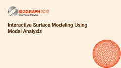 Interactive Surface Modeling Using Modal Analysis