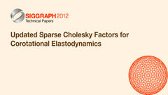 Updated Sparse Cholesky Factors for Corotational Elastodynamics