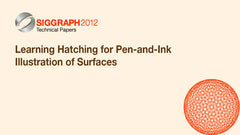 Learning Hatching for Pen-and-Ink Illustration of Surfaces